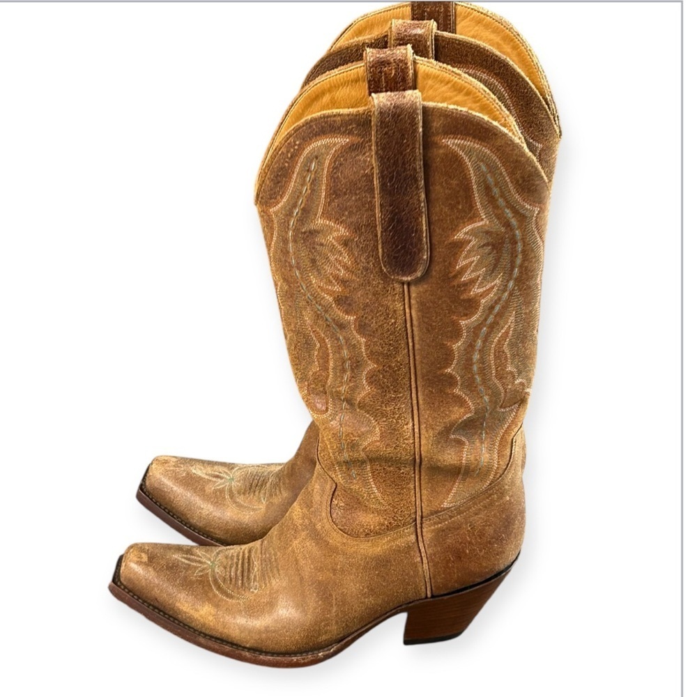 Old Gringo Brown Western Cowboy Boots - Picture 3 of 10
